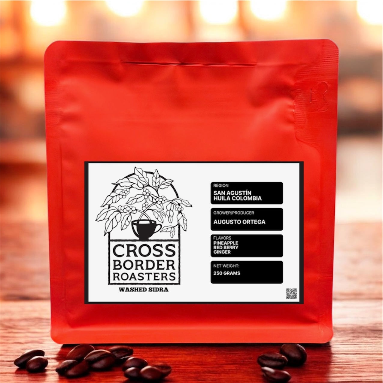 Augusto Ortega Sidra, Finca Las Asturias, San Agustín, Huila, Colombia (250g)